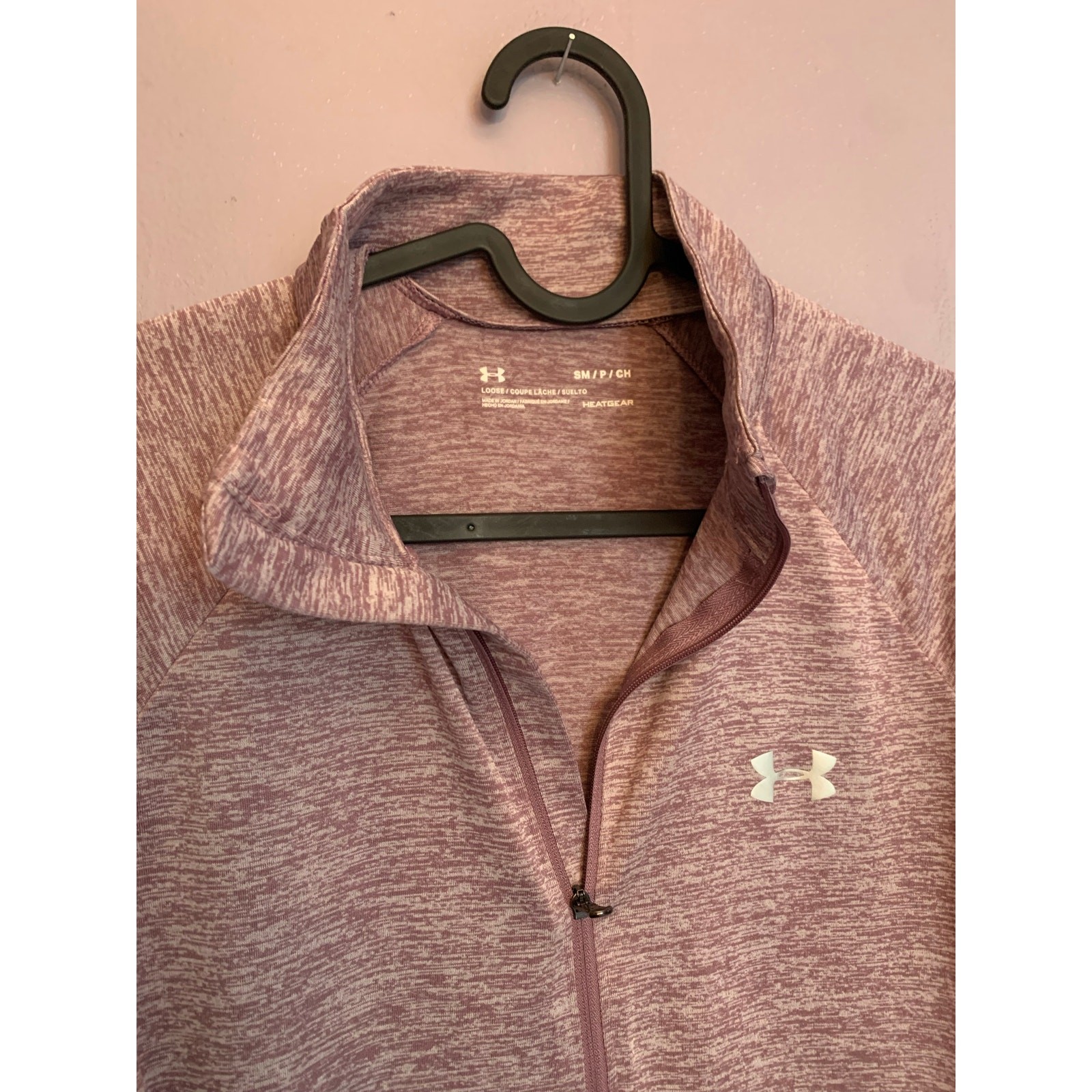 Under Armor Women’s Tech Half Zip Jacket Pullover Athletic Purple Burgundy SMALL