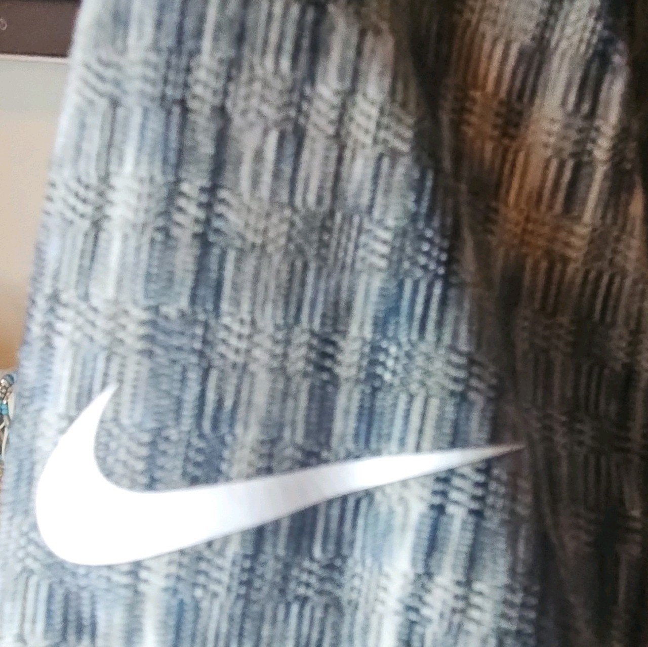Nike Pro Hyperwarm Heathered Gray/Black 1/4 Zip Mock Neck Top Women’s M