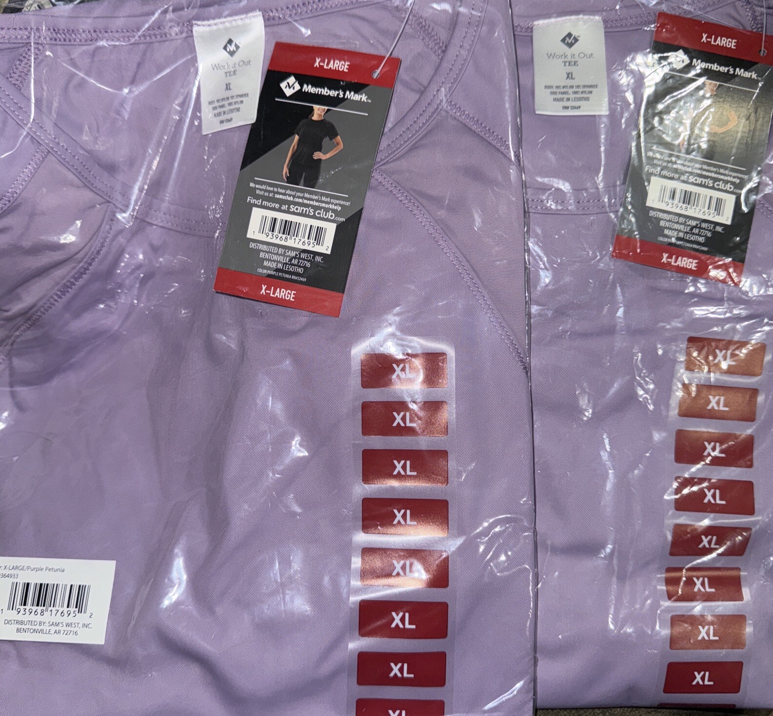 Purple Active Short Sleeve Tee Shirt Sz XL Purple 2 Active Tee’s