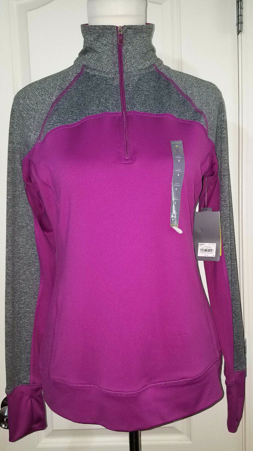 Tek Gear DryTek Women’s Pink Purple Grey Long Sleeved Athletic Top SZ Small $34