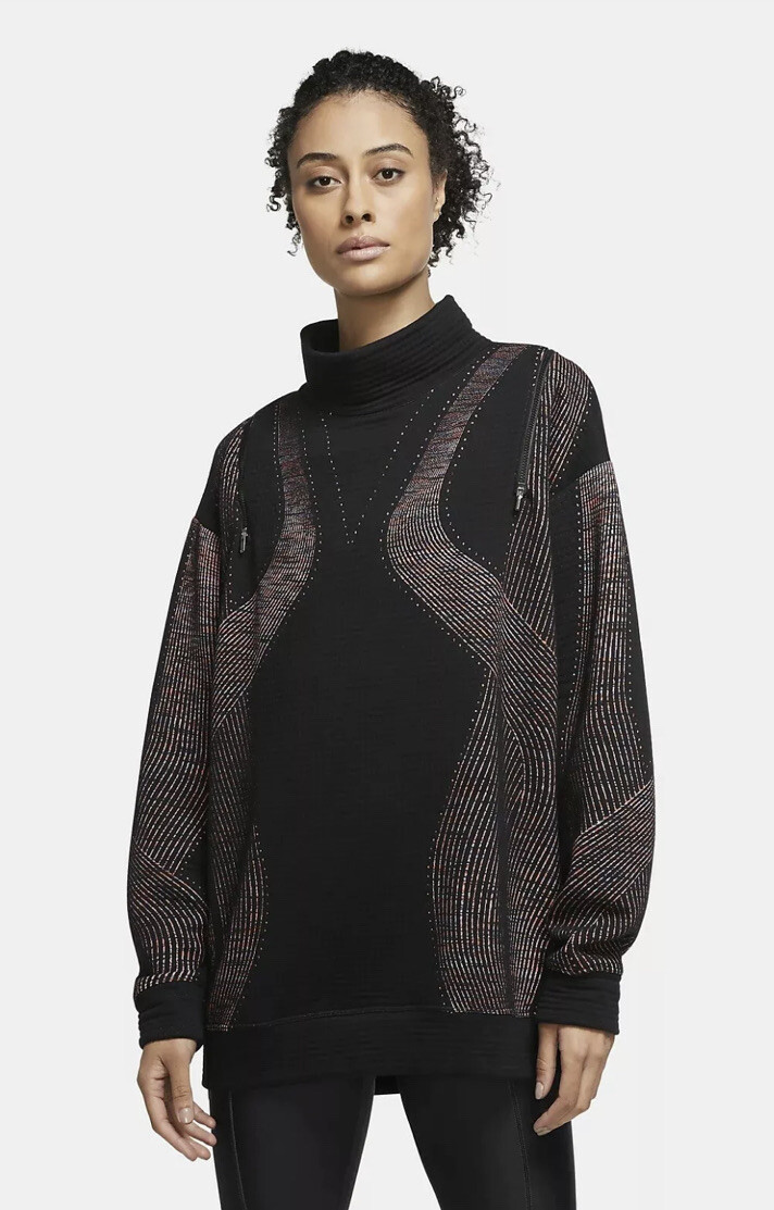 Nike Tech Pack City Ready Oversize Yoga Top Black CU5124 010 Womens Large $165