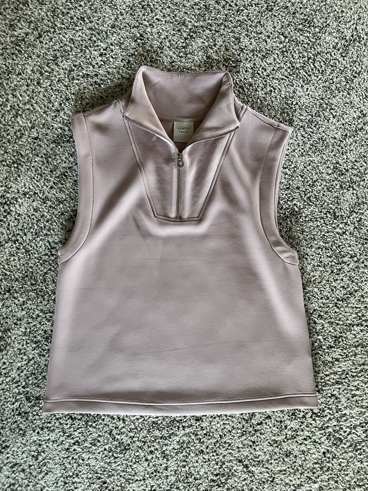 Varley DoubleSoft Magnolia Half Zip Tank Top Size Small New Without Tags