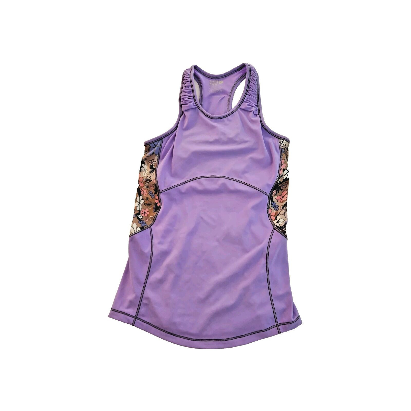 DeSoloFemme Top athletic razorback shirt SzS tank Exercise female skin cooler