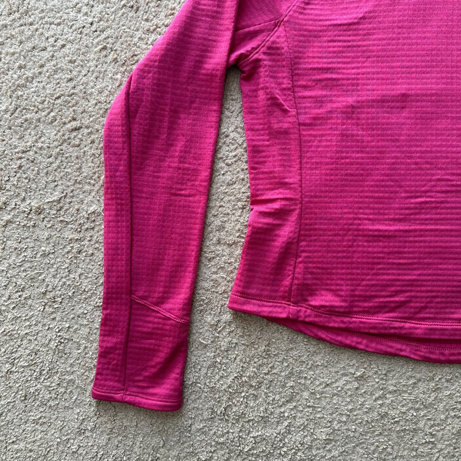 Asics Top Womens Large Mock Neck Pullover Pink Activewear Running Long Sleeve