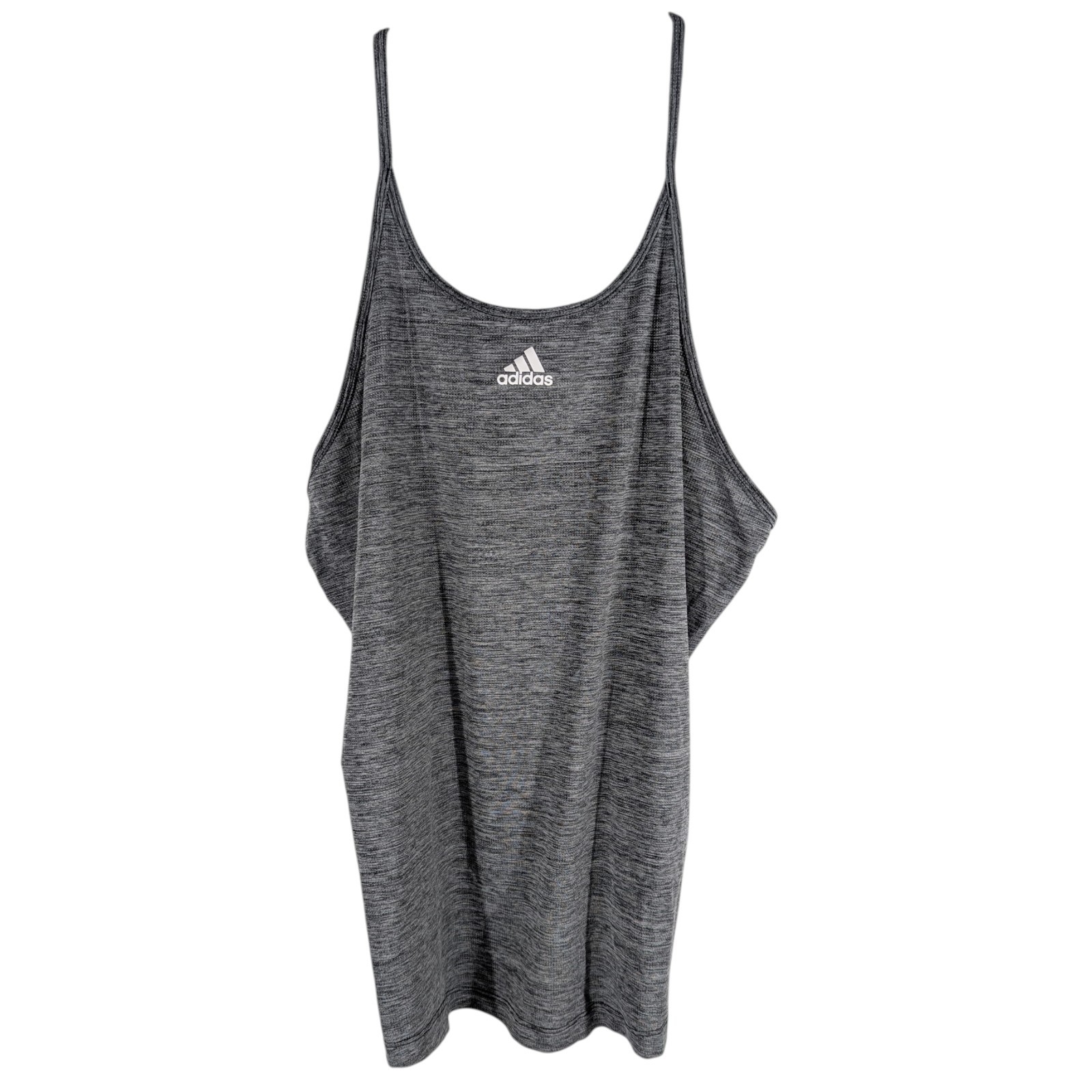 ADIDAS Large Racerback Womens Gray Heather Aeroready Tank Top Spaghetti Strap