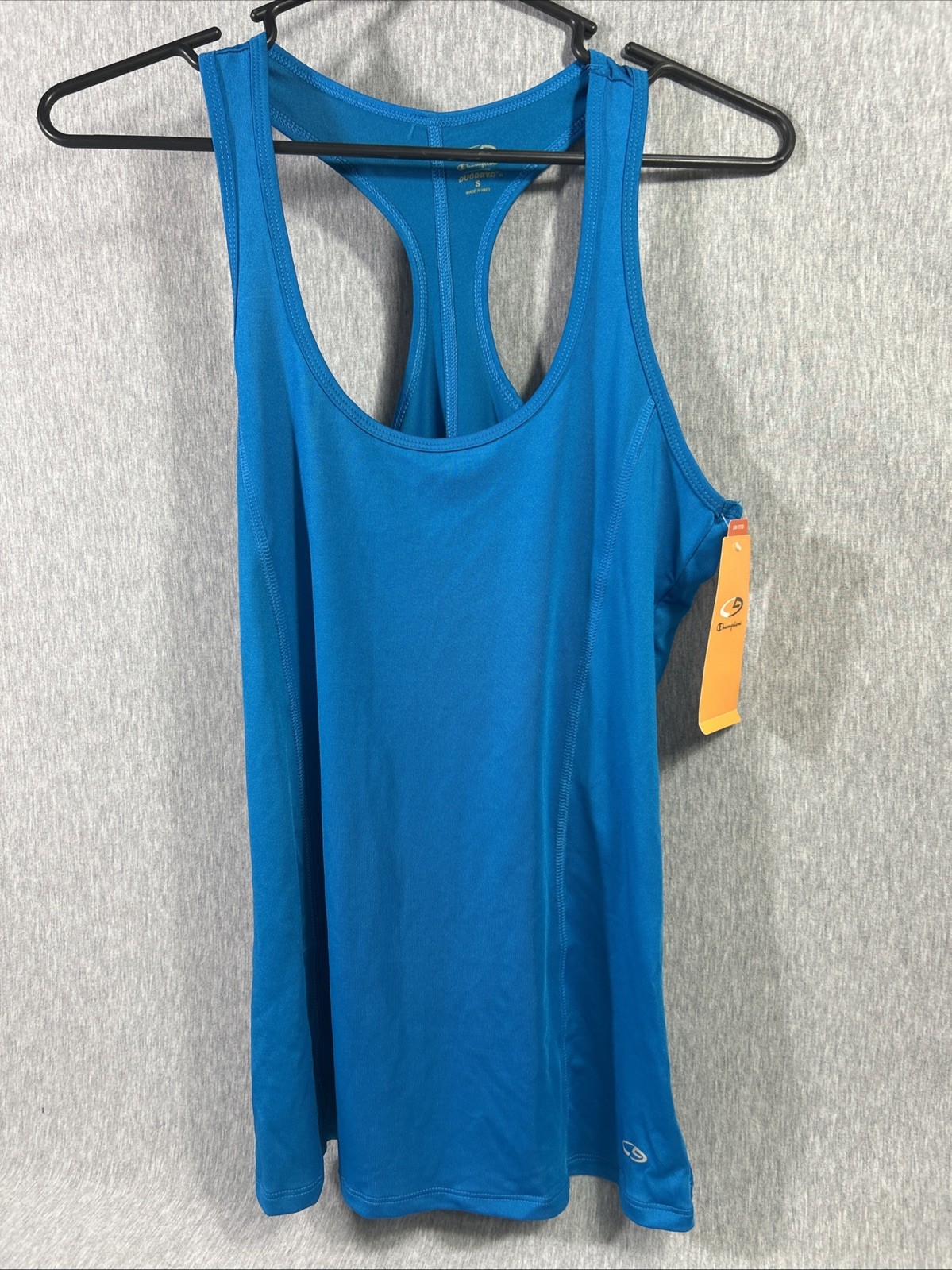 Champion Duo Dry Tank Top Women’s T-Back Turquoise Size SMALL