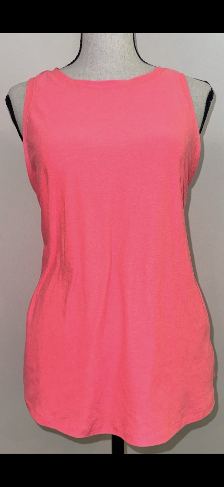 Athletic Works ButterCore Neon Pink Sleeveless Tank Top Women’s Medium Soft