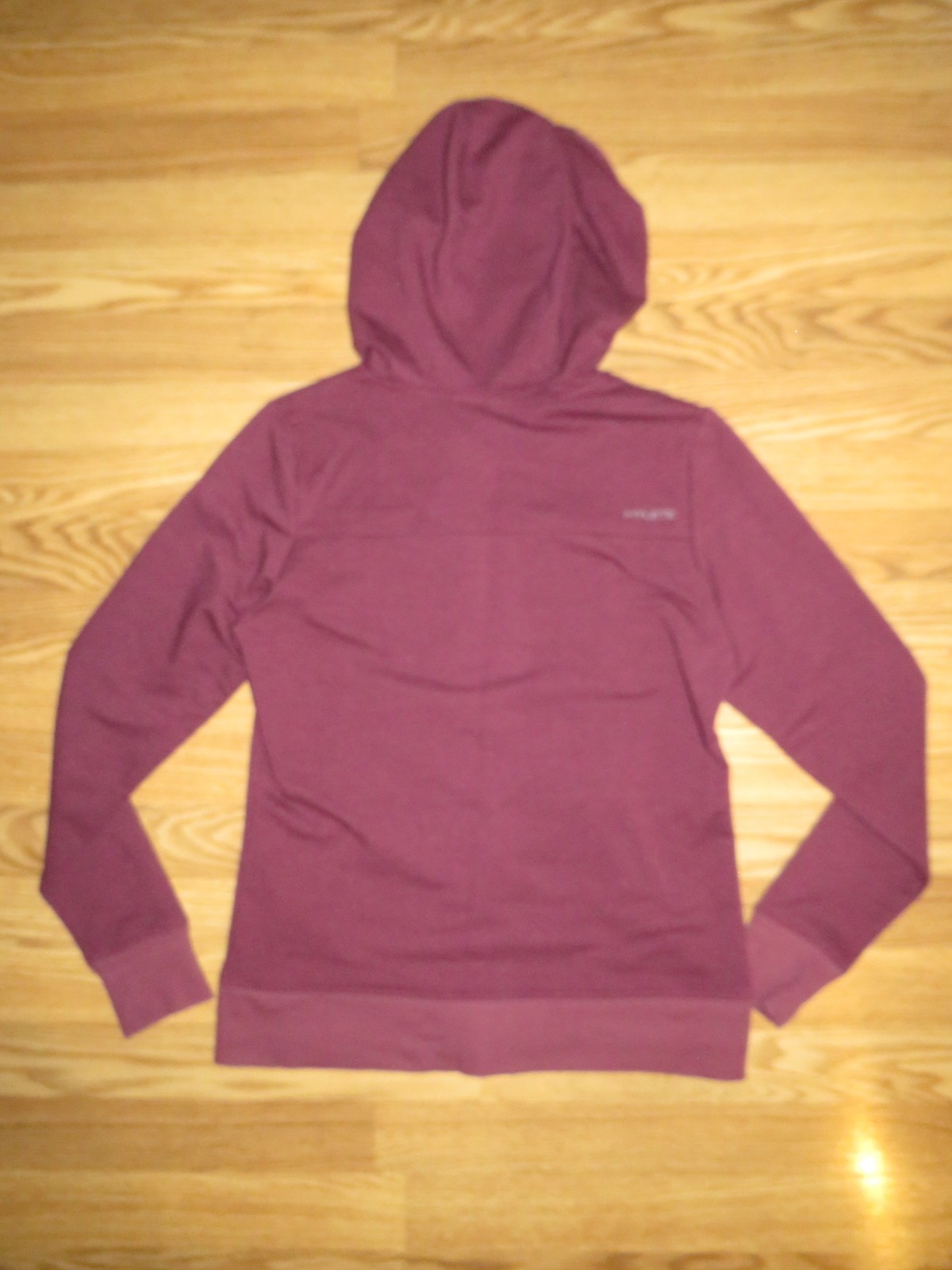 HYLETE Women’s Medium Linear Tech II Semi-Fitted Fleece Full Zip Hoodie RAISIN