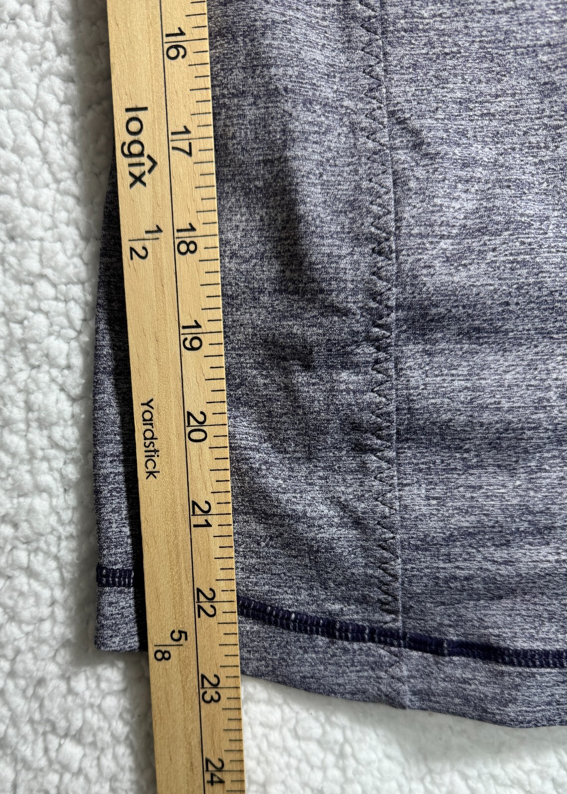 Lululemon Active Strength Tank Double Strap Padded Built in Bra Size 4 Gray Navy