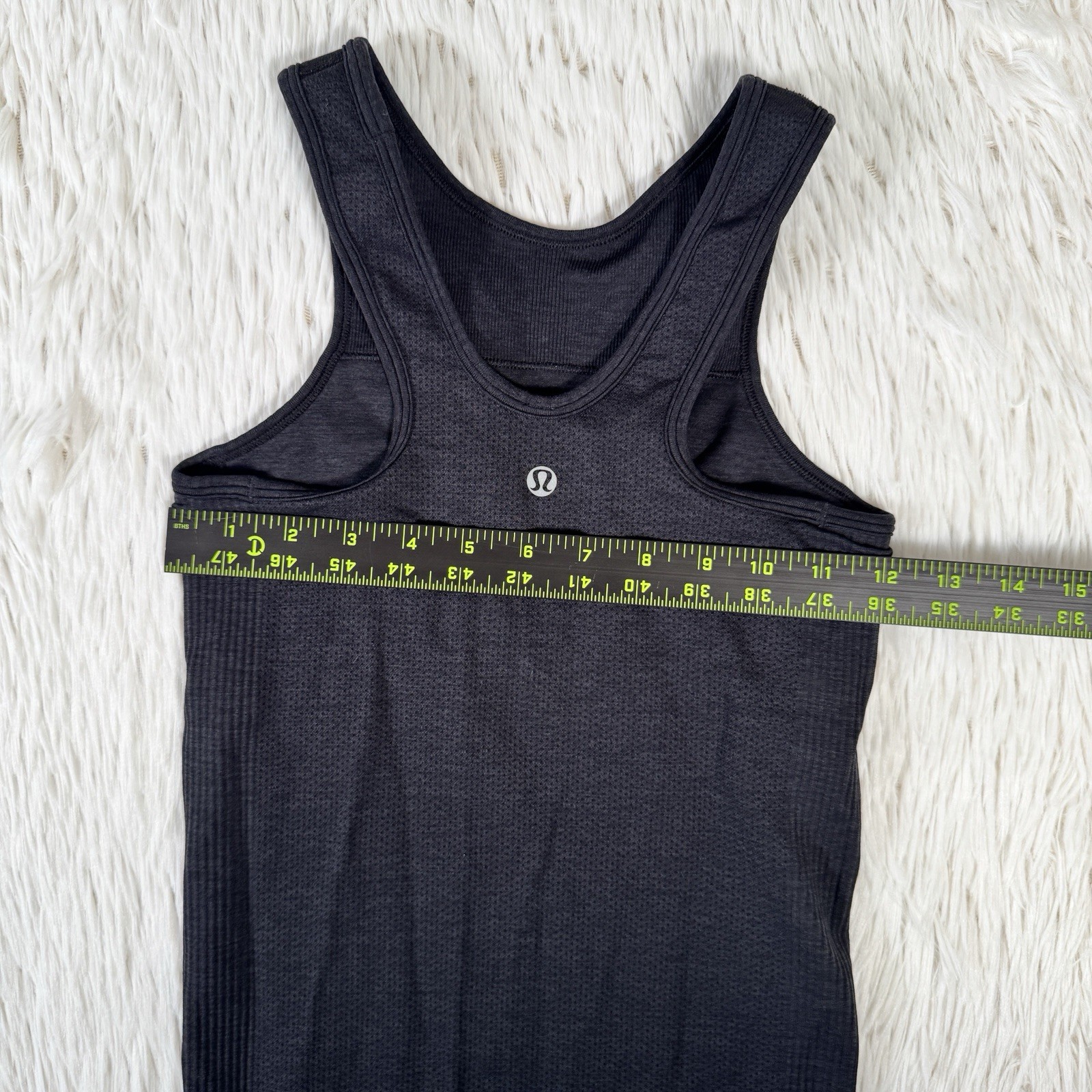 Lululemon Black Wide Strap Compression Performance Tank Top Women’s Size **6