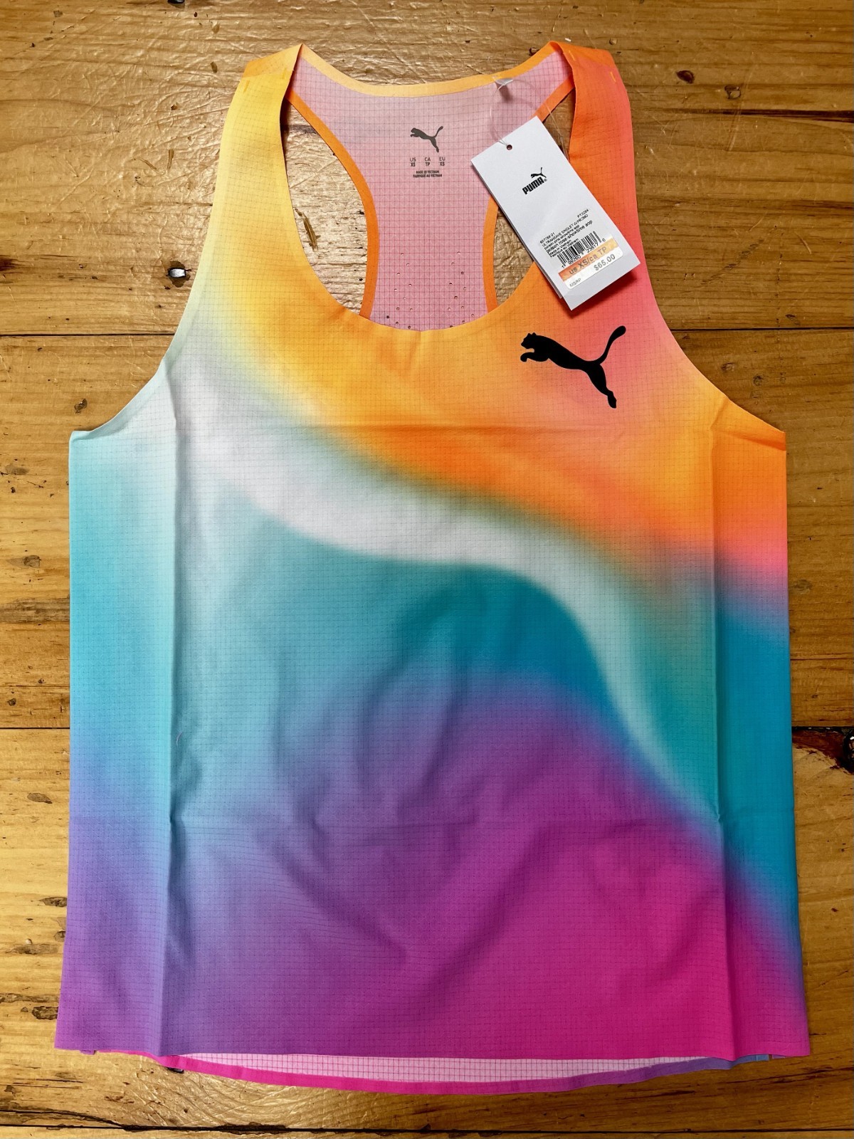 Puma Women’s Ultraweave Racing Singlet Tank, Poison Pink Neon, NWT Size XS