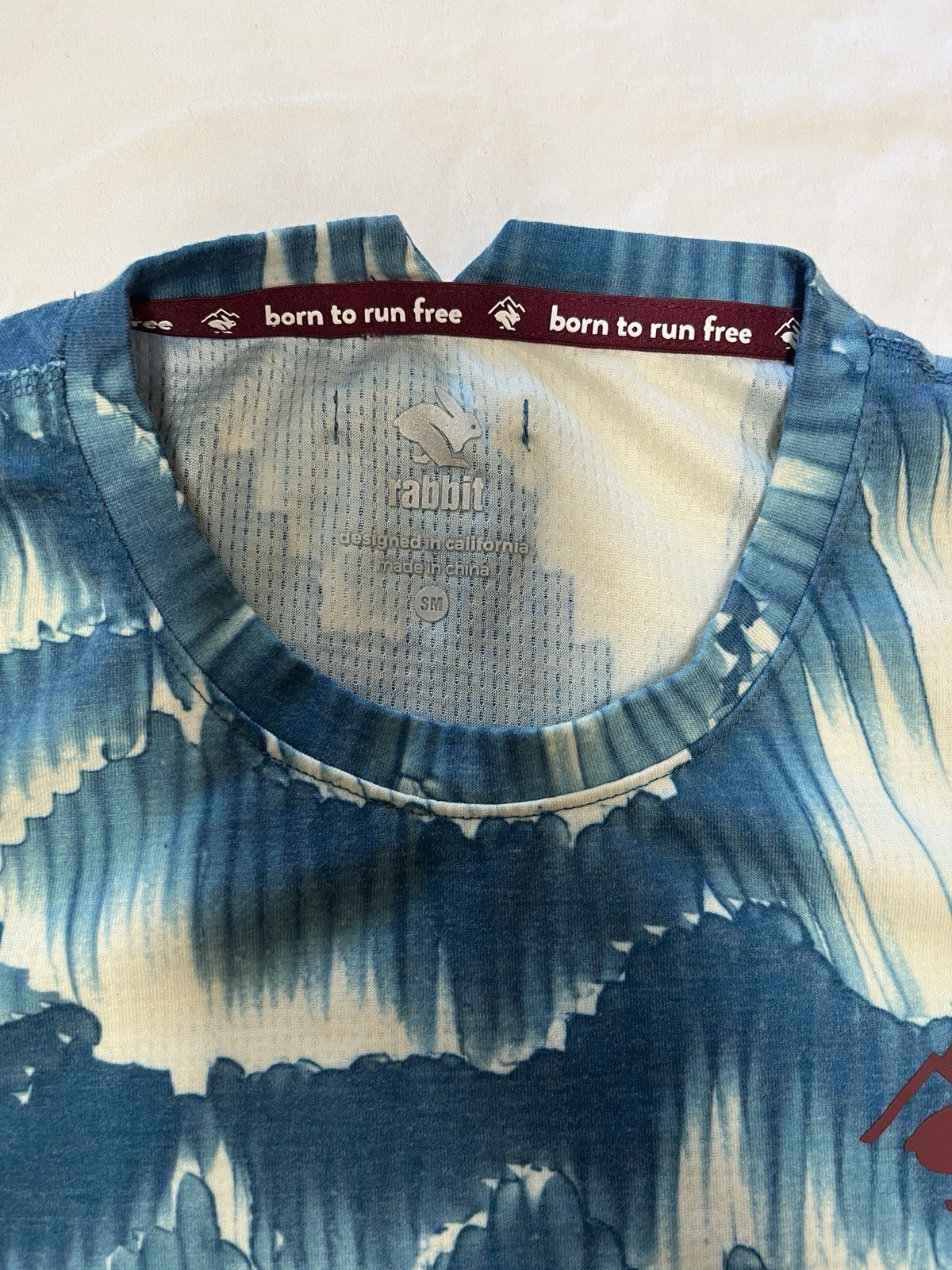 Rabbit Outrun Trail Base Layer Womens Small Celestial Mountain Blue Outdoor