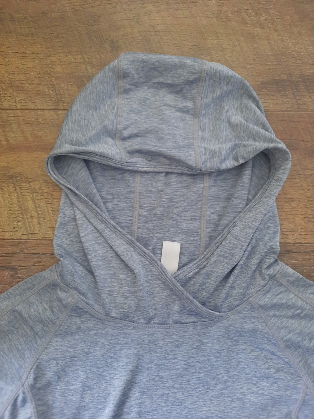 Spalding Size M Active Athletic Top Workout Hoodie Long Sleeves Pocket Gray