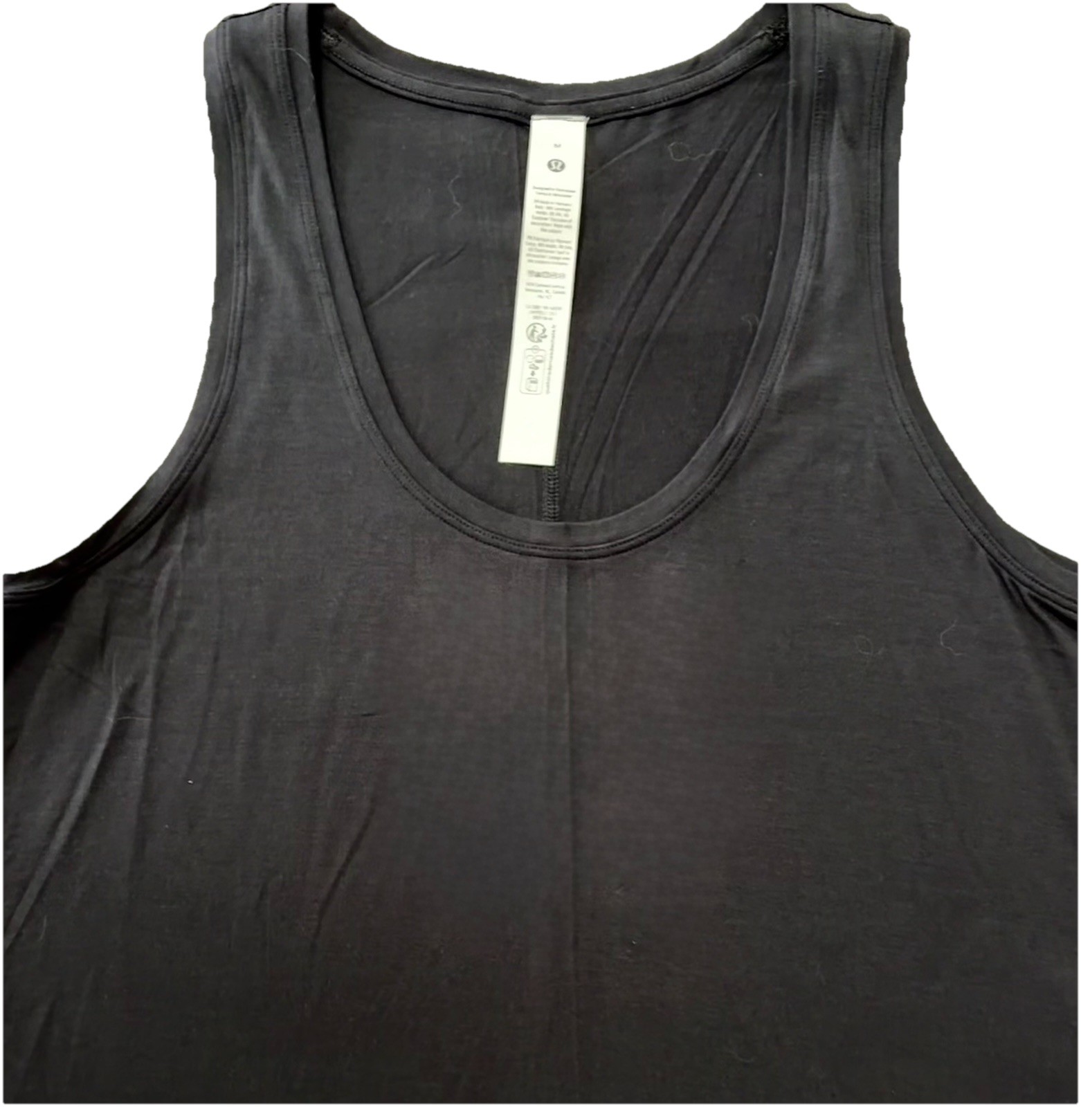 NWT☀️LULULEMON☀️MEDIUM☀️MODAL SILK SIDE SPLIT TANK☀️4-WAY STRETCH☀️BLACK☀️$58