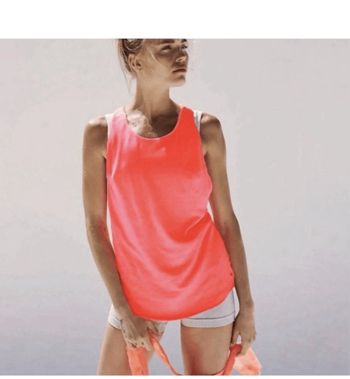 Free People / FP Movement Exhale Tank Racerback Green Large New* BO1323