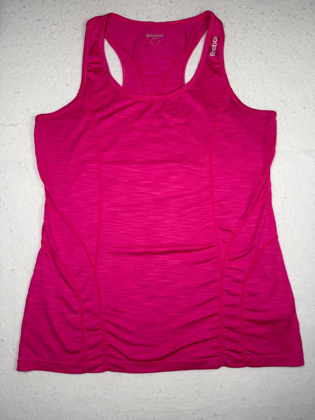 REEBOK Women’s Activewear Fitness Racerback Tank Medium Hot Pink Running $40