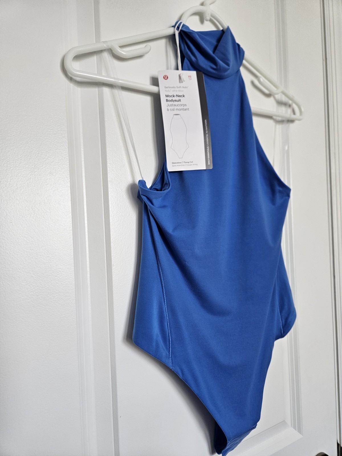 NWT Wundermost Ultra-Soft Nulu Mockneck Sleeveless Bodysuit PDBL Blue Size XS