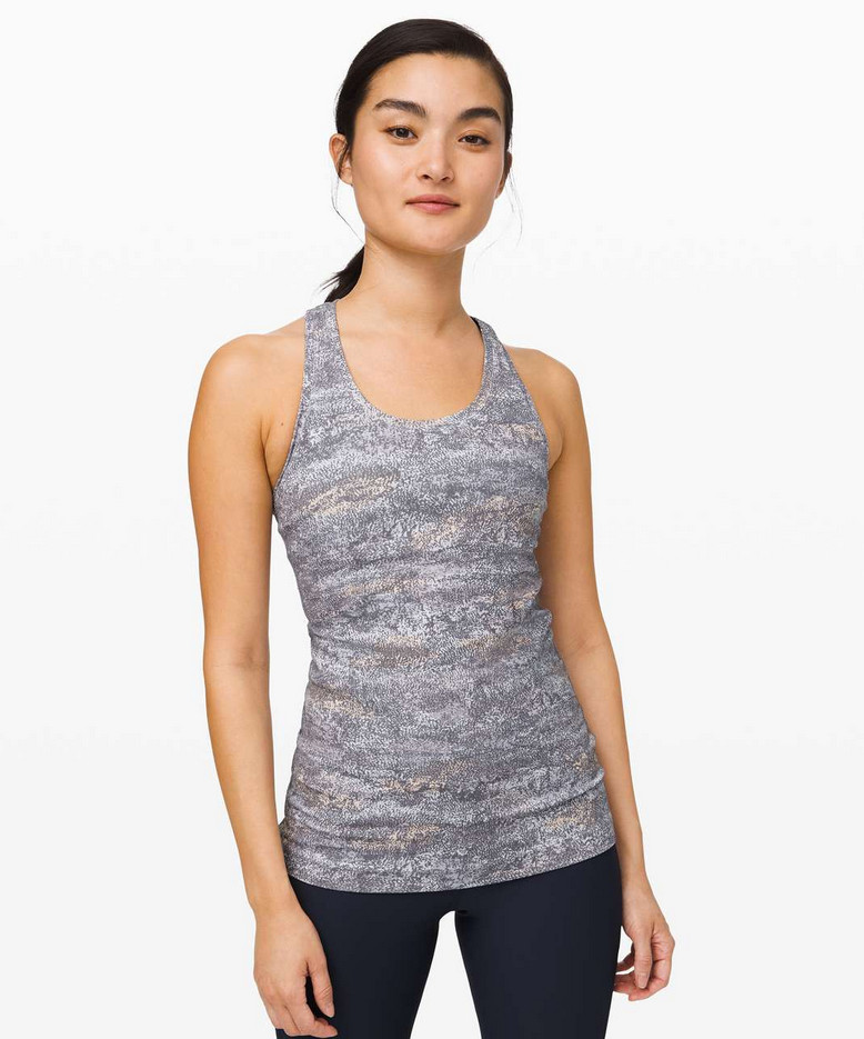 LULULEMON Cool Racerback Tank Top II Frozen Vista Alpine White Women’s Size 4