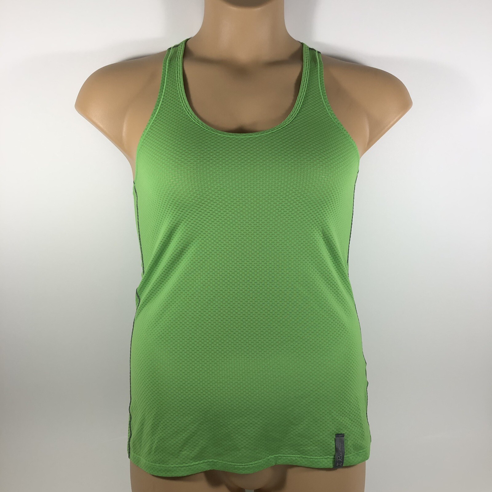 Under Armour Run Heatgear Racerback Tank Semi Fitted Green Women’s XS