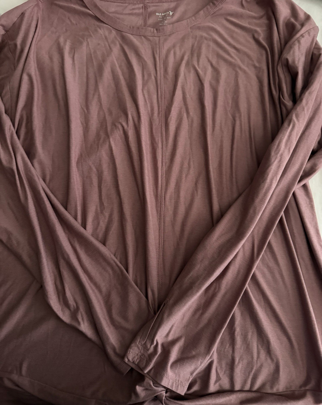 WOMENS/LADIES ACTIVE BY OLD NAVY ATHLETIC TWIST TOP-SIZE LARGE-LIGHT BROWN