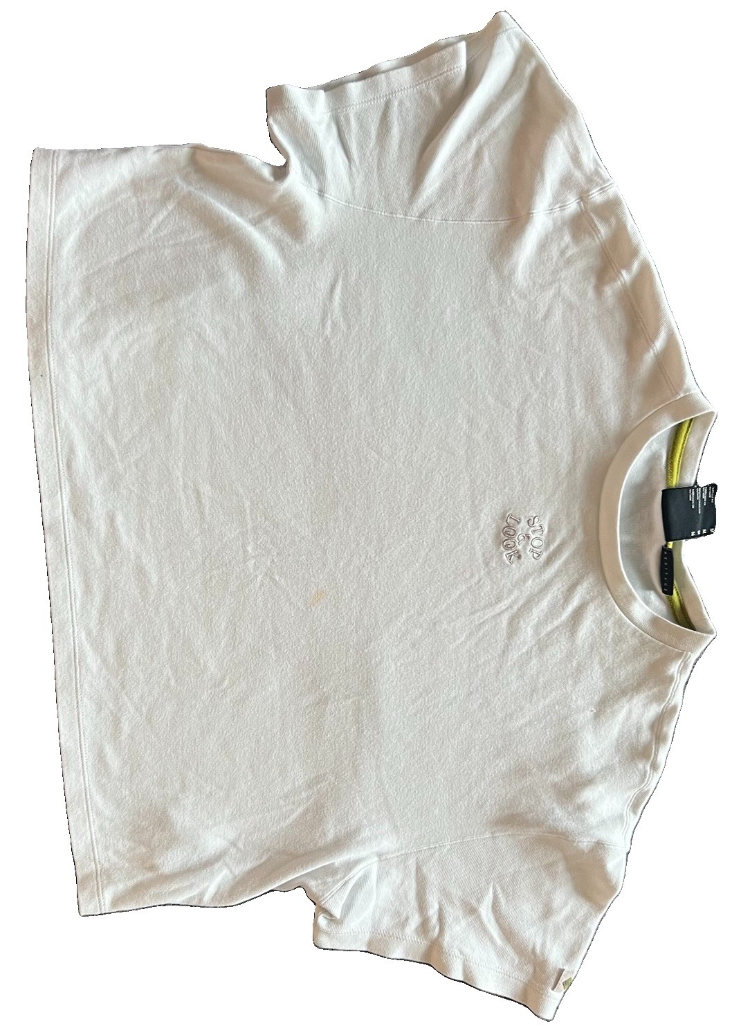 Columbia Heritage White Solid Crew Neck Short Sleeve Knit Cotton T-Shirt women M