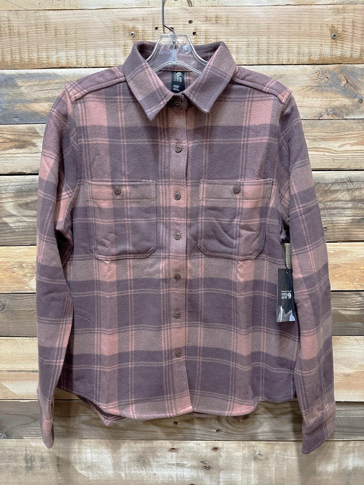 Mountain Hardwear Women’s Flannel Plusher Shirt – Desert Taupe, Q1(C744T)