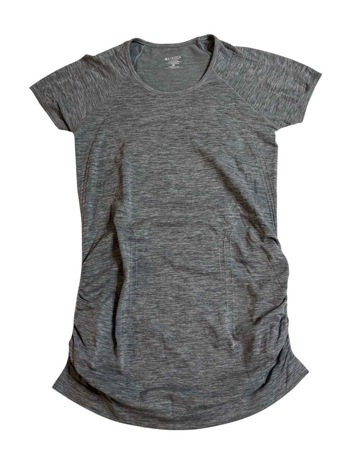 Athleta Fastest Track Tee Athletic T-shirt Womens Size XS X-Small Grey