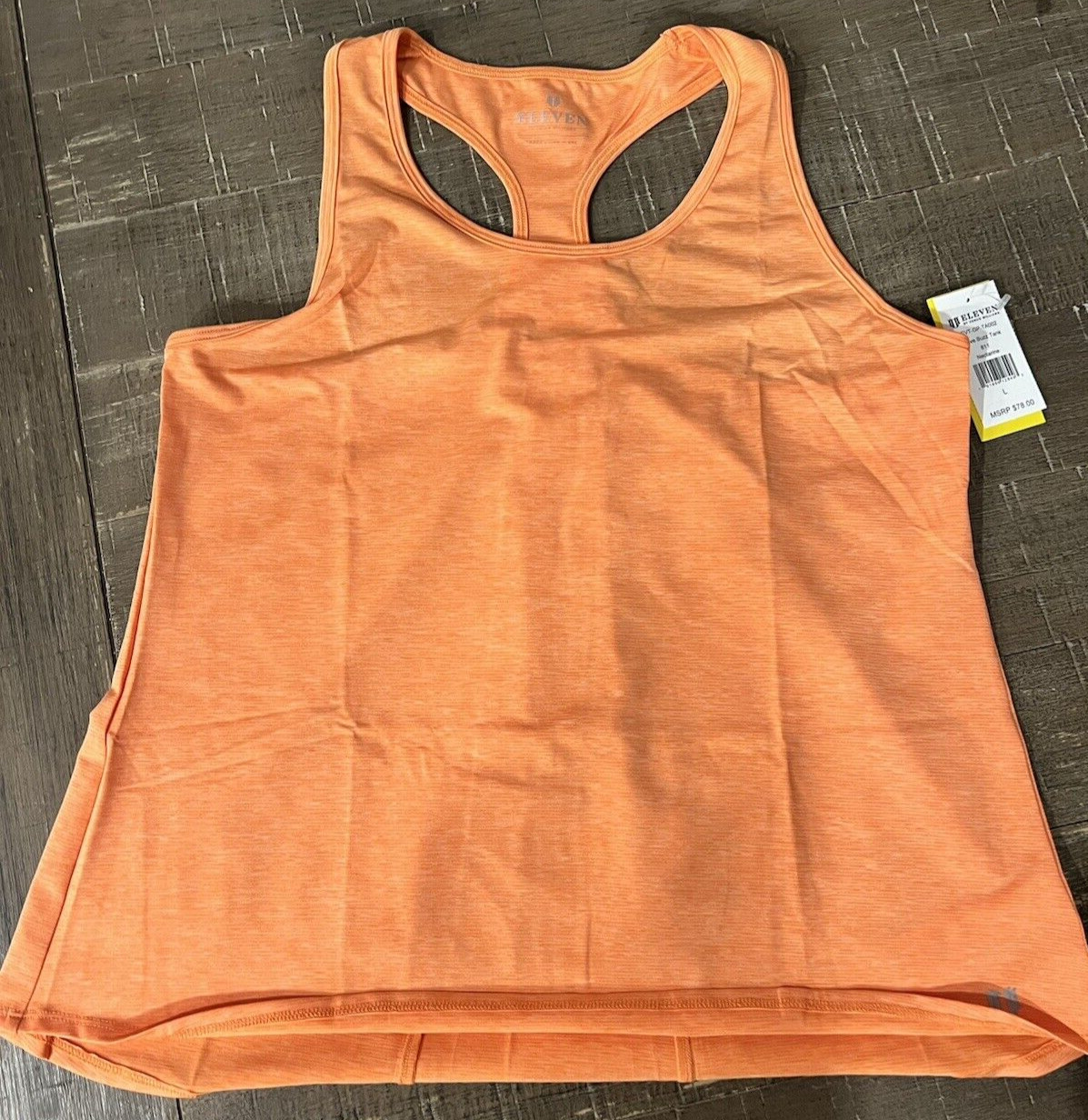Eleven by Venus Williams Nectarine Love Buzz Tank Large NEW Active Workout Flowy