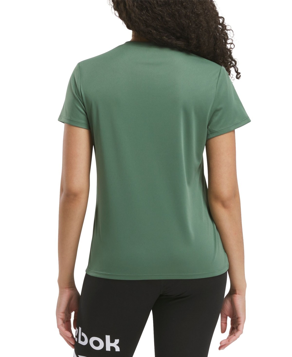 Reebok Active Identity Performance Logo Tech T-Shirt Women’s M Green Pullover