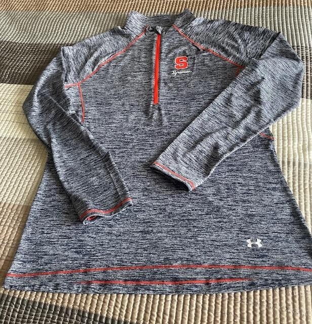 Under Armour Syracuse Womens Semi-Fitted Heat Gear 1/4 Zip Longsleeve Pullover