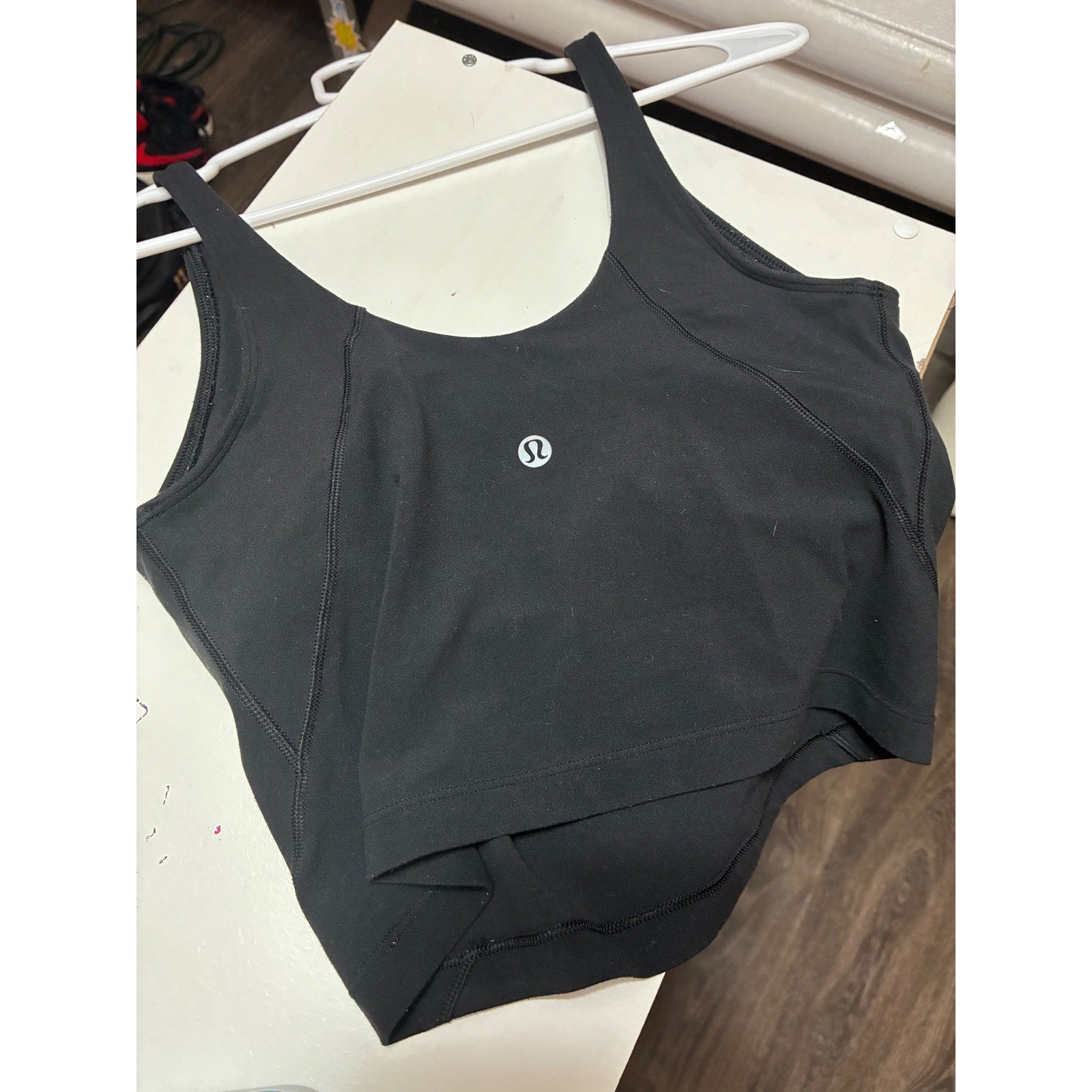 Lululemon Align Tank Top Light Support A/B Cup Black Nulu Cropped Yoga Camisole