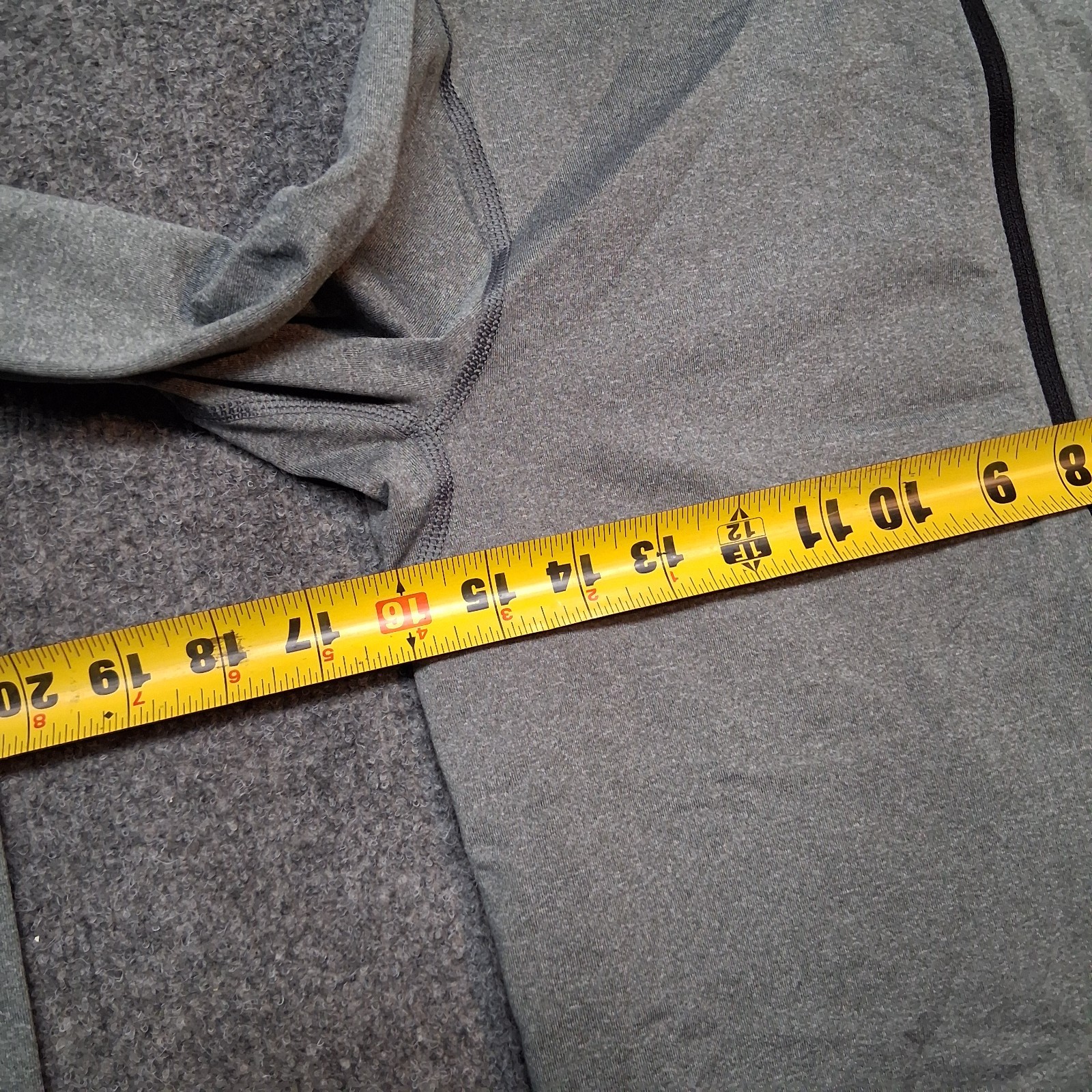 nike pro half zip womens large gray bicep swoosh dri fit
