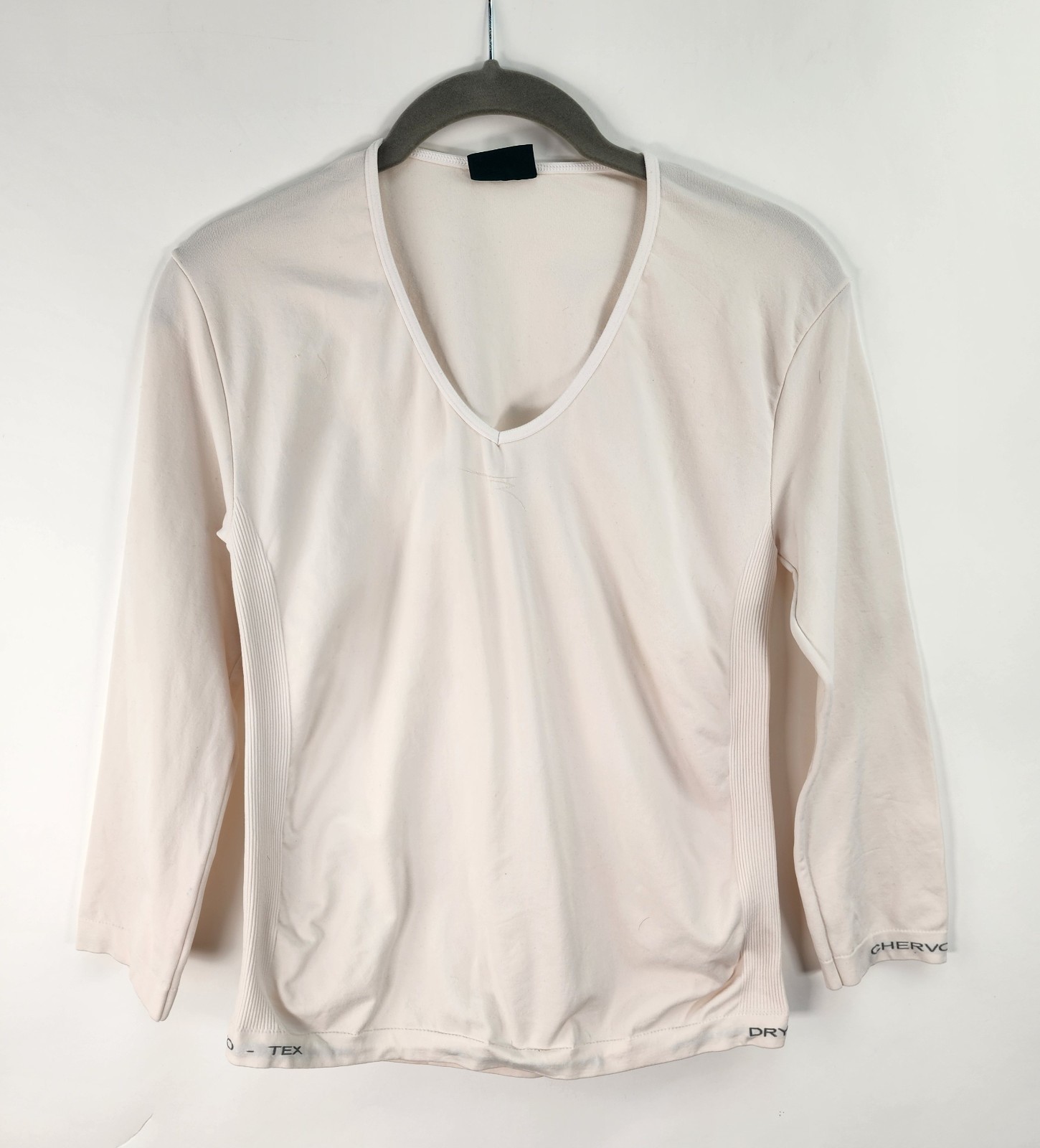 Chervo Sport Top Women’s M Base Layer Ivory Performance Body Shape Athletic