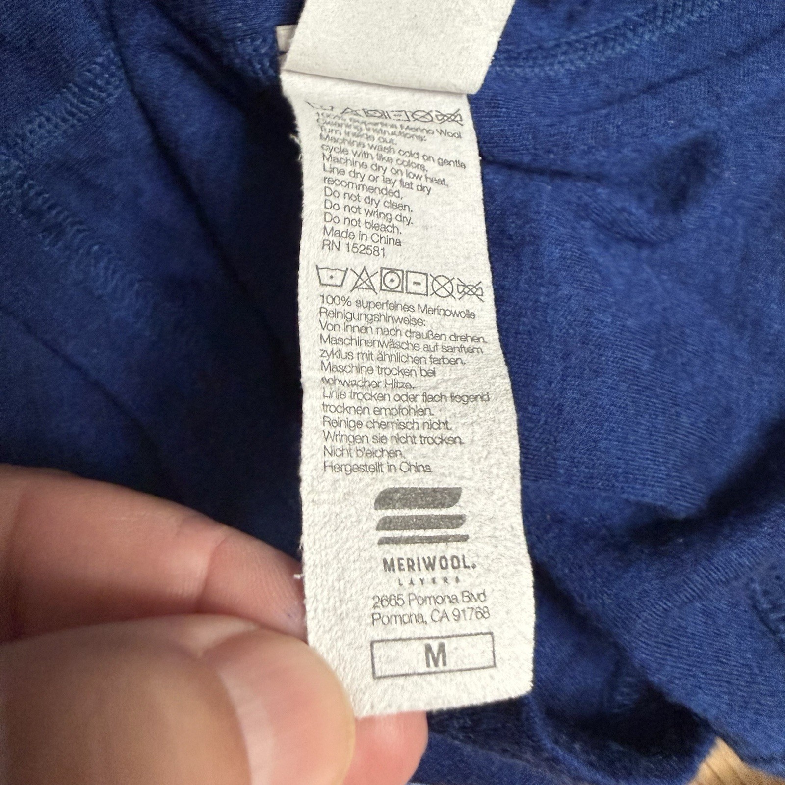 Meriwool Layers Extra Fine Pure Merino Wool Pullover M 1/4 Zip Base Layer 250g