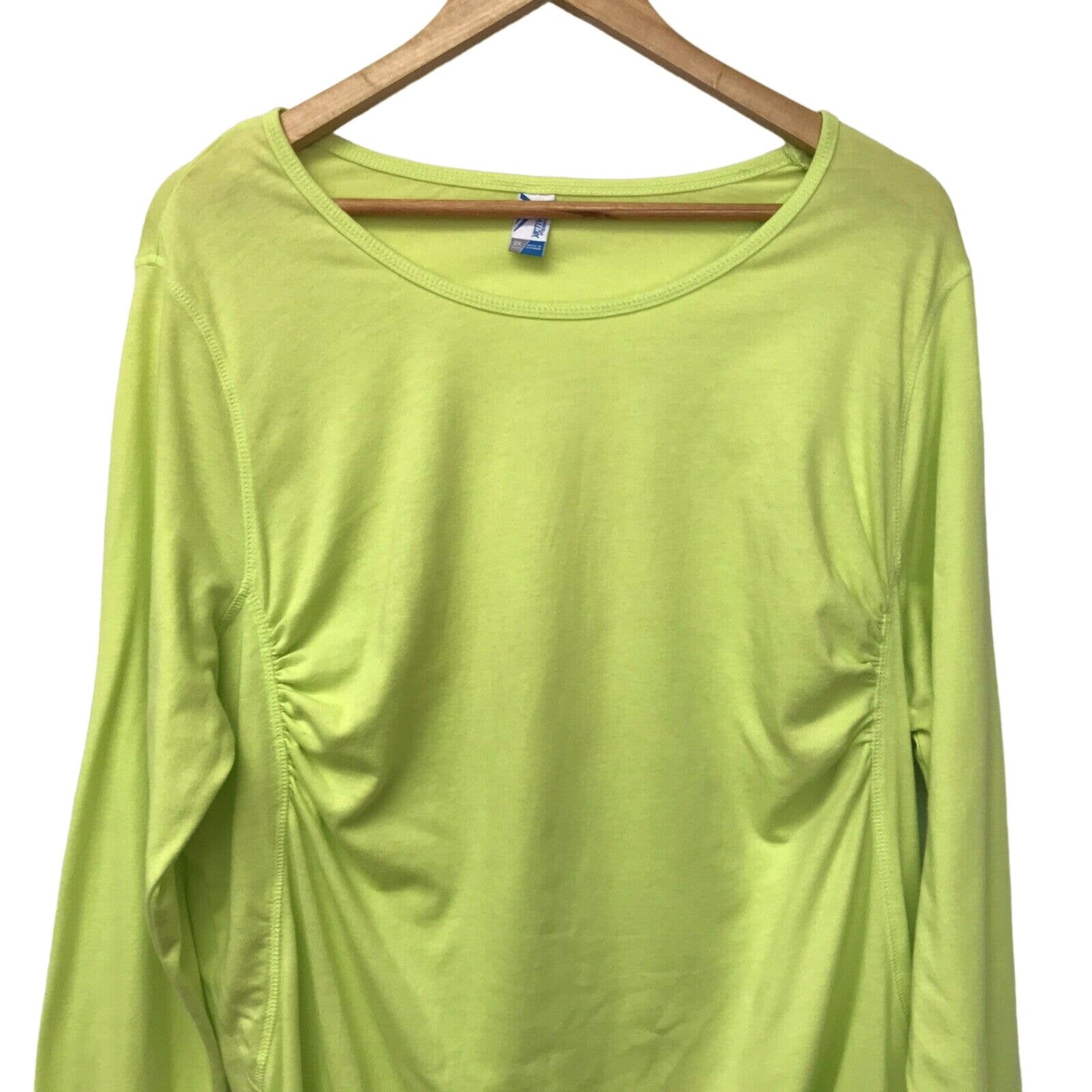 Active By Old Navy Top Womens 2X Yellow Ruched