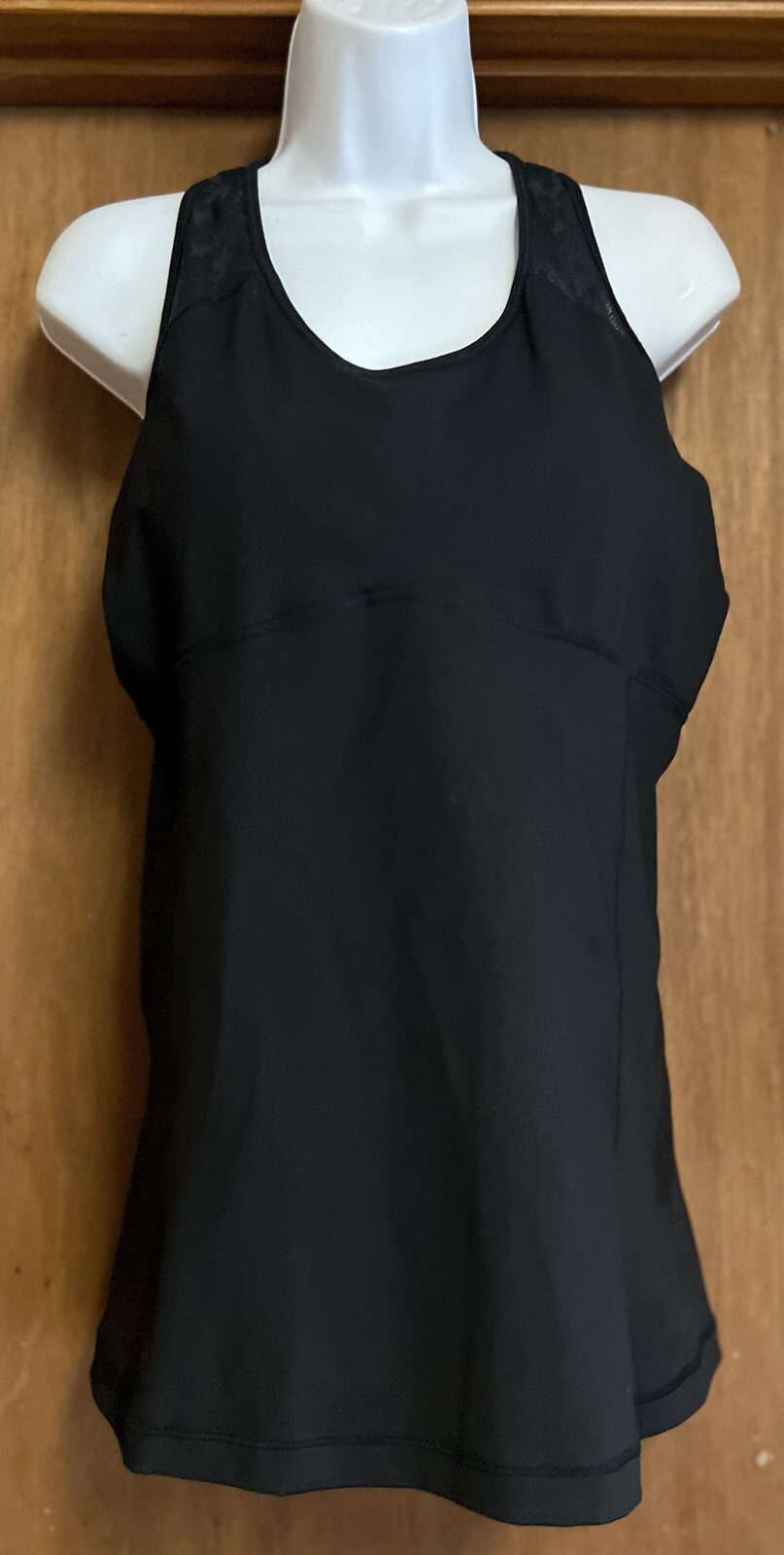 Calia Ruched Razerback Tank Black Women’s Size L NWT!
