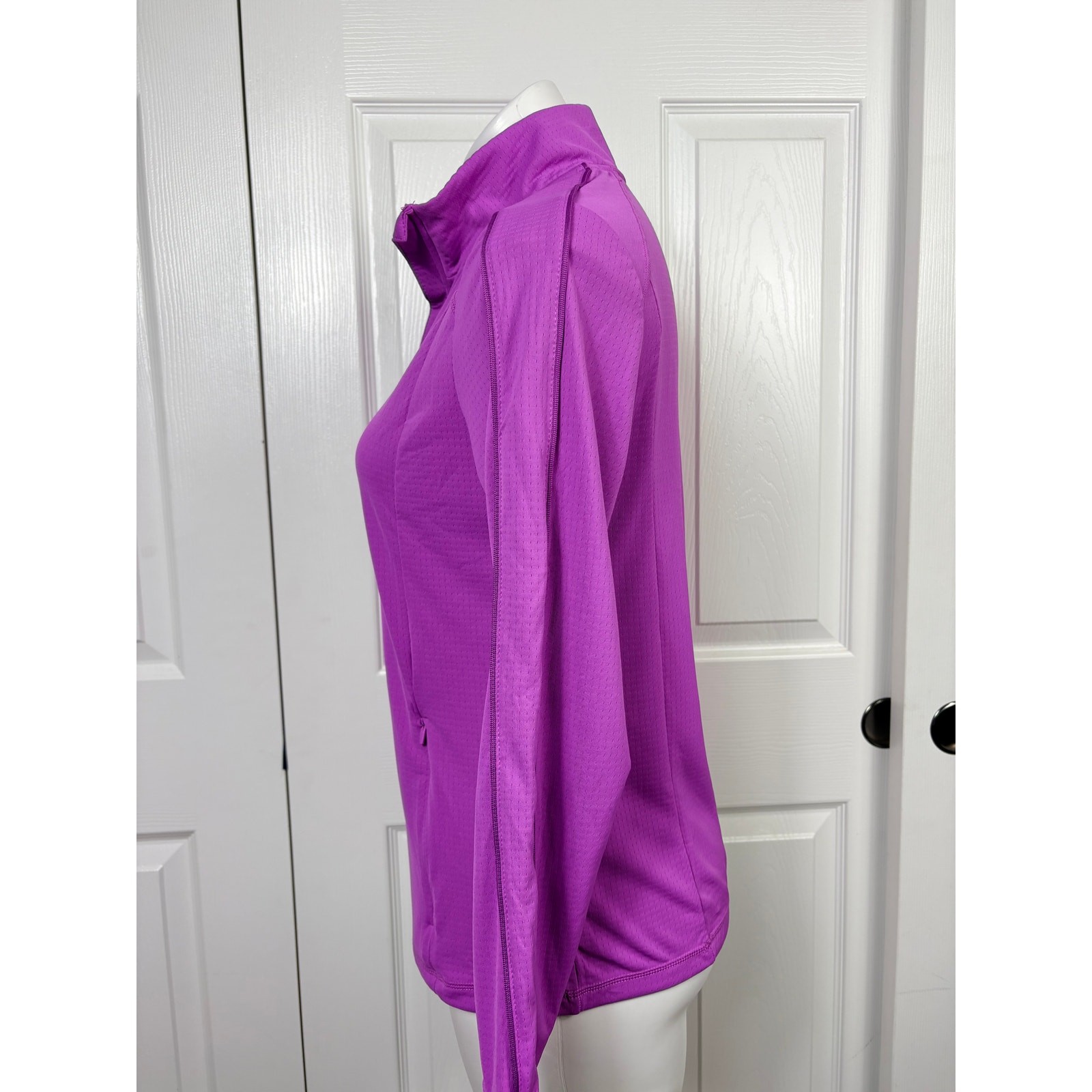 Mondetta Performance Recycled Polyester Top Puyllover 1/4 Zip Top Purple M