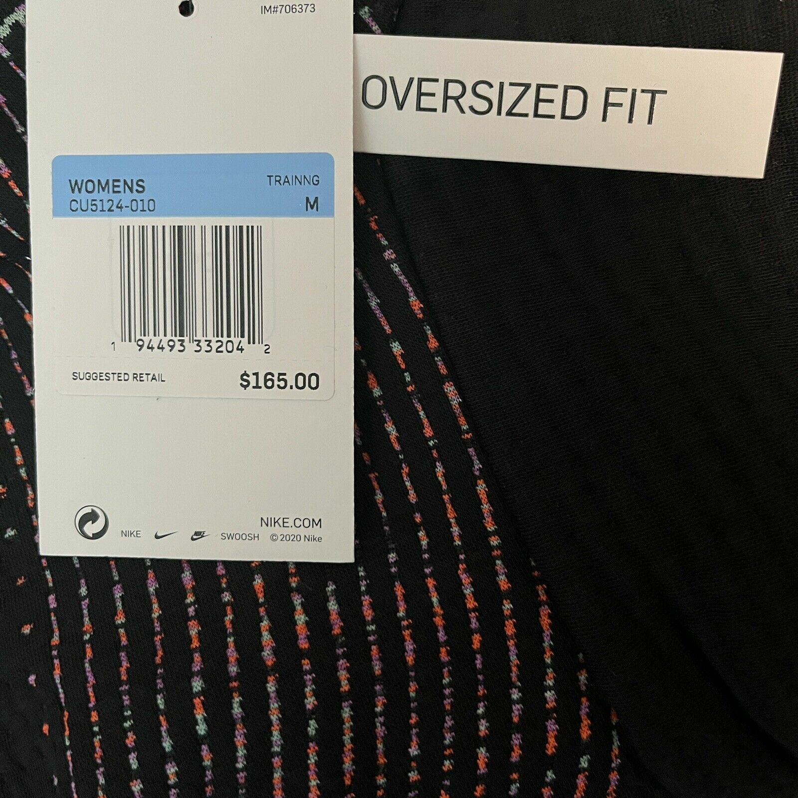 Nike Tech Pack City Ready Oversize Yoga Top Black CU5124 010 Womens Large $165