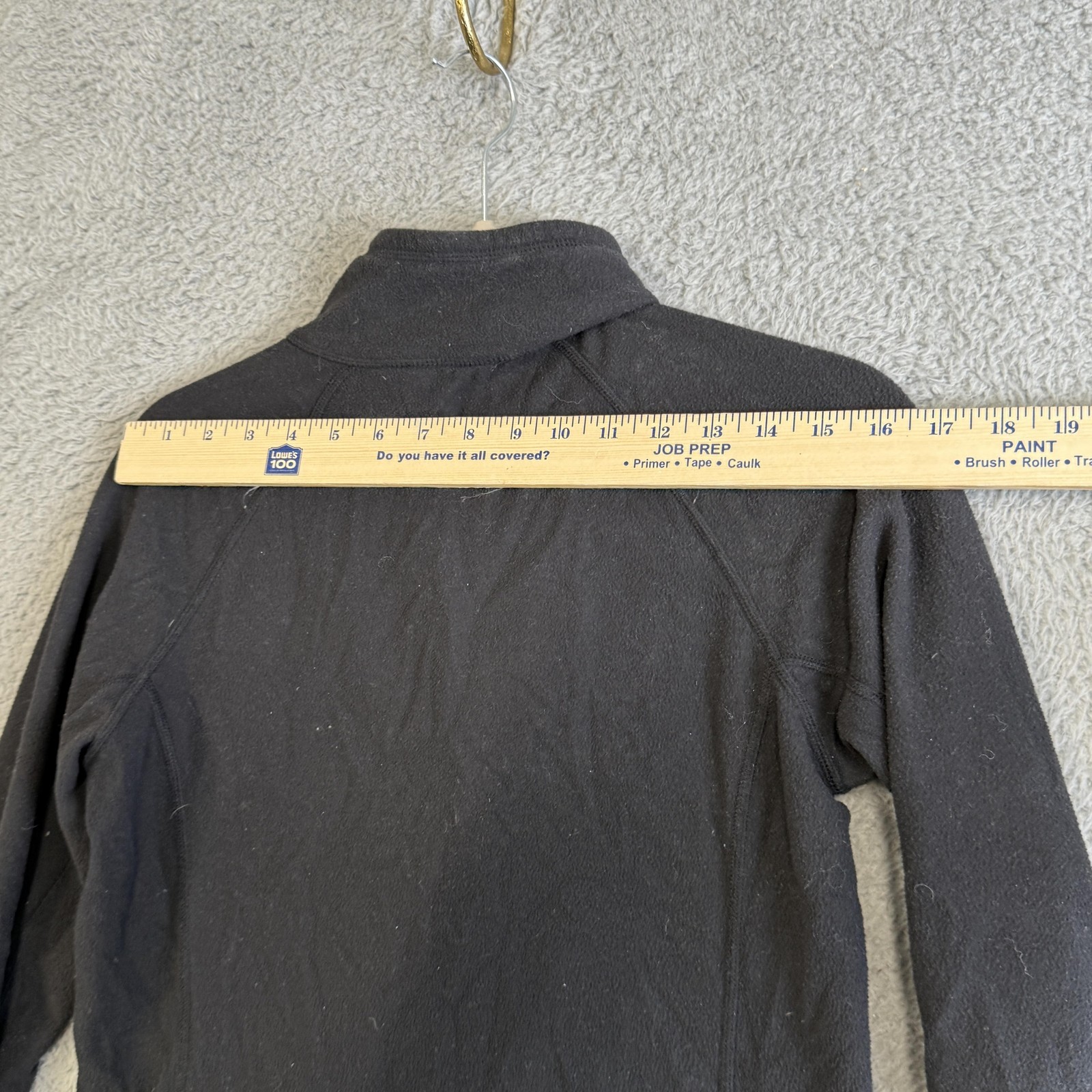 The North Face Pullover Womens Small Black Fleece 1/4 Zip Pocket Hiking Top