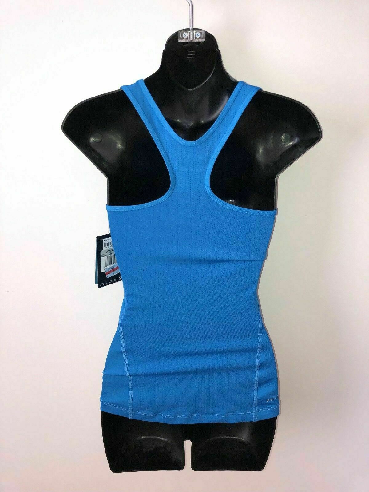 Nike Pro Dri Fit Hypercool Base Layer Tank Top Blue Small New Spellout Logo Y2K