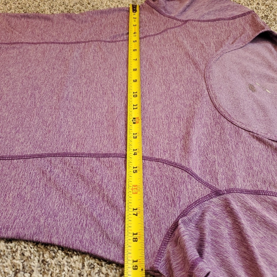 Head Womens Large Performance Workout T-Shirt Amaranth Purple Scoop Neck, Tennis