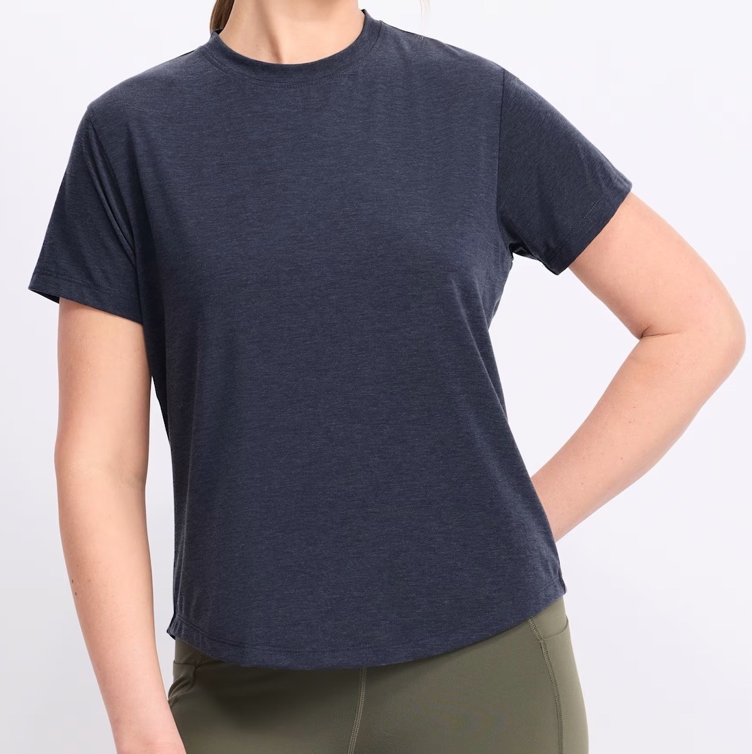 NWOT Women’s Johnnie-O Course Featherlight Short Sleeve T-Shirt Navy Blue Small