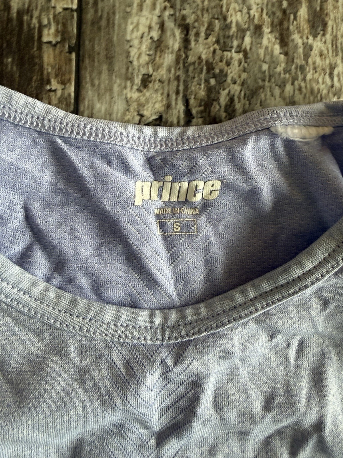 Prince Light periwinkle blue lavender breathable athletic top – s