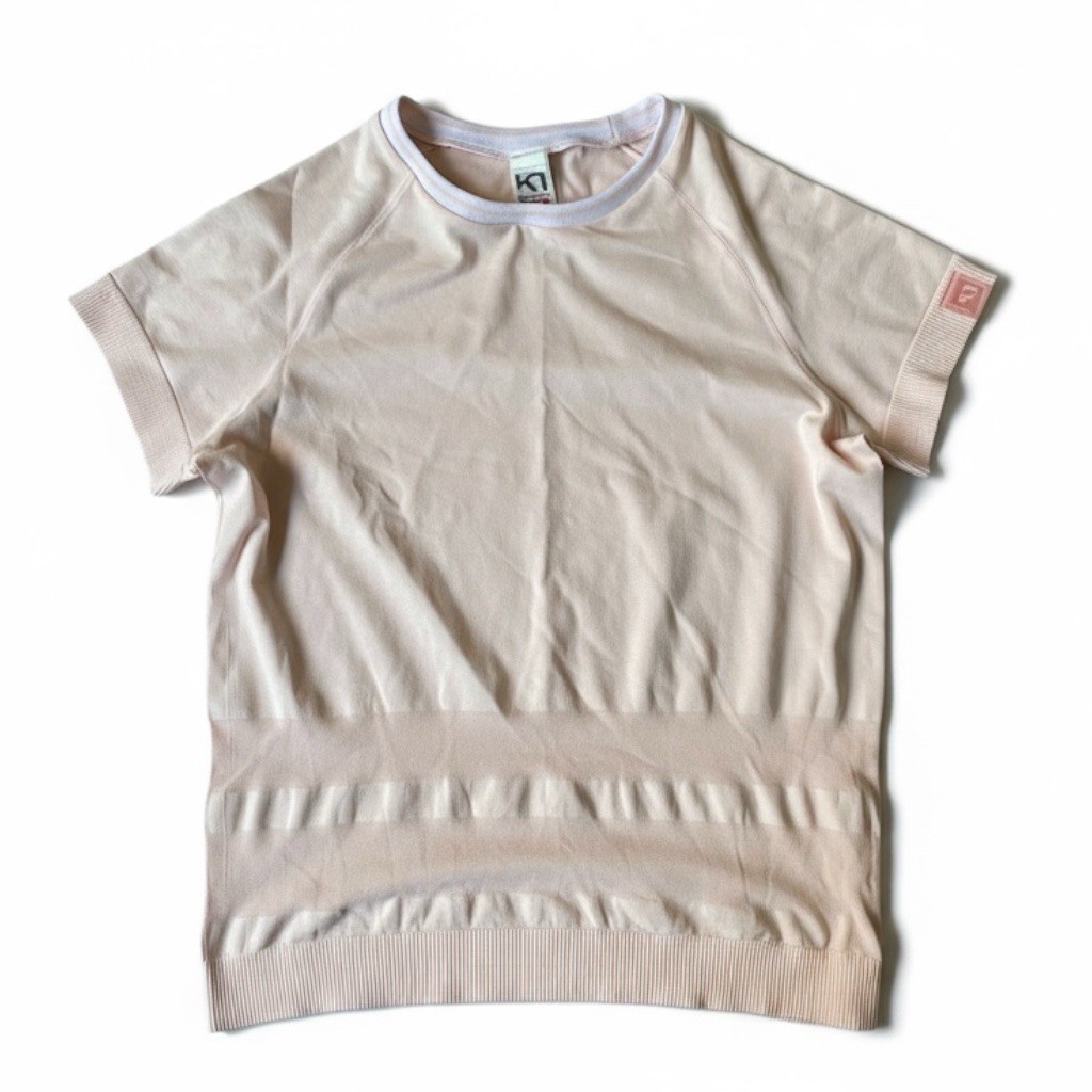 Kari Traa Solveig Tee Women’s Size Medium Beige/Pink