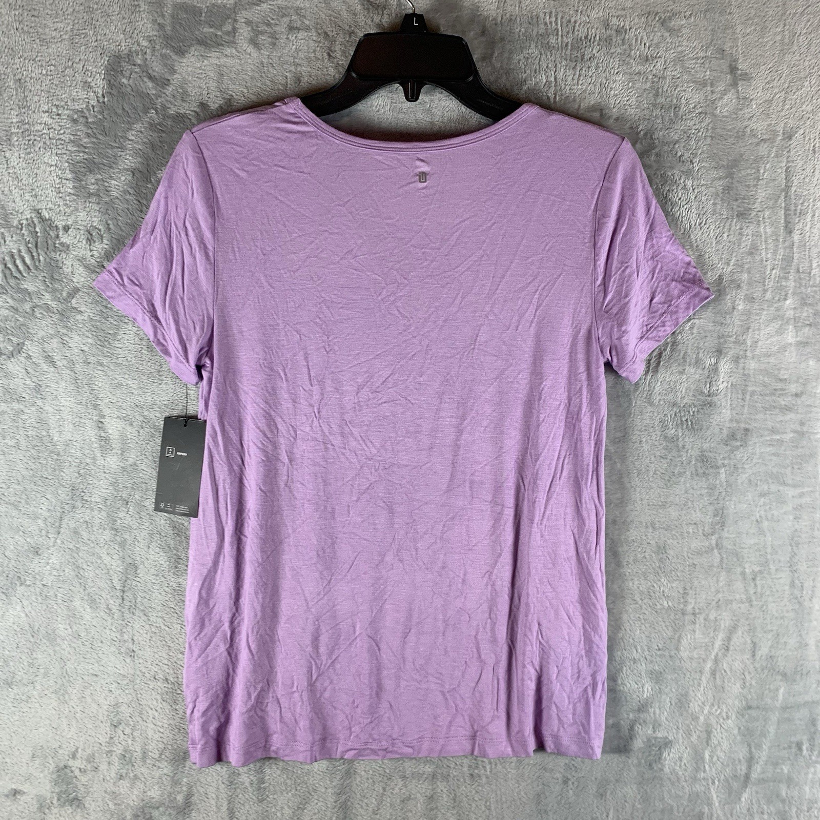Ideology Women’s XS Top V Neck Shirt Performance Purple Gym Short Sleeve NWT