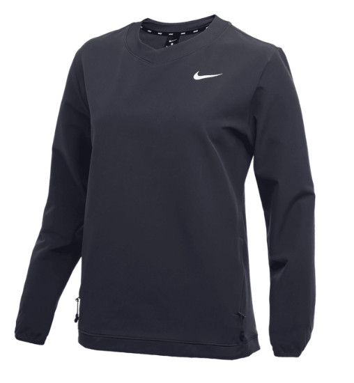 Nike Softball Women’s Long-Sleeve Lined Pullover Warm AV6687-060 Dk Gray Lg $80