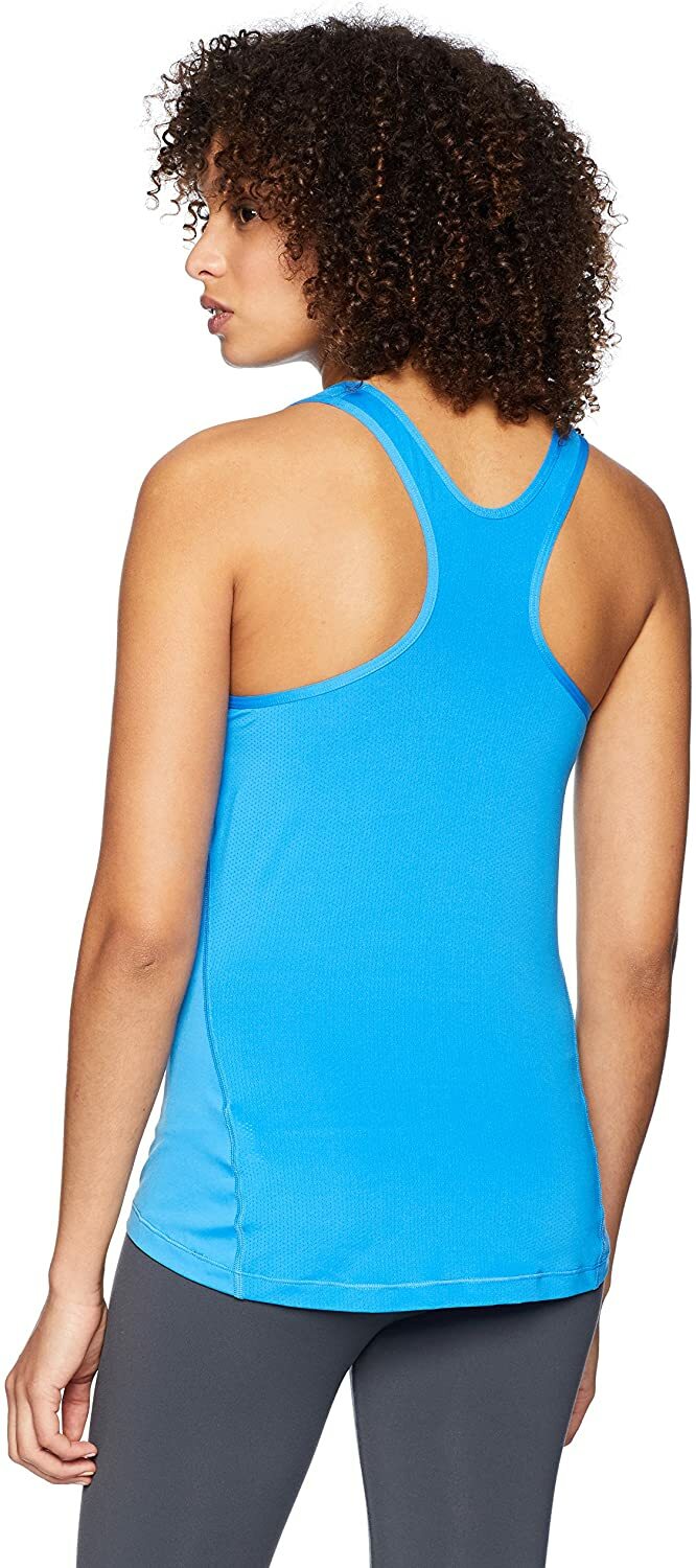 Nike Pro Dri Fit Hypercool Base Layer Tank Top Blue Small New Spellout Logo Y2K