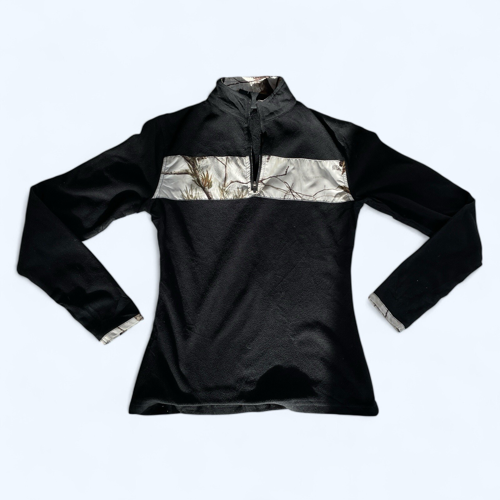 HABIT Womens Girls Active Top Jacket Pullover Size XS Black Autumn Theme