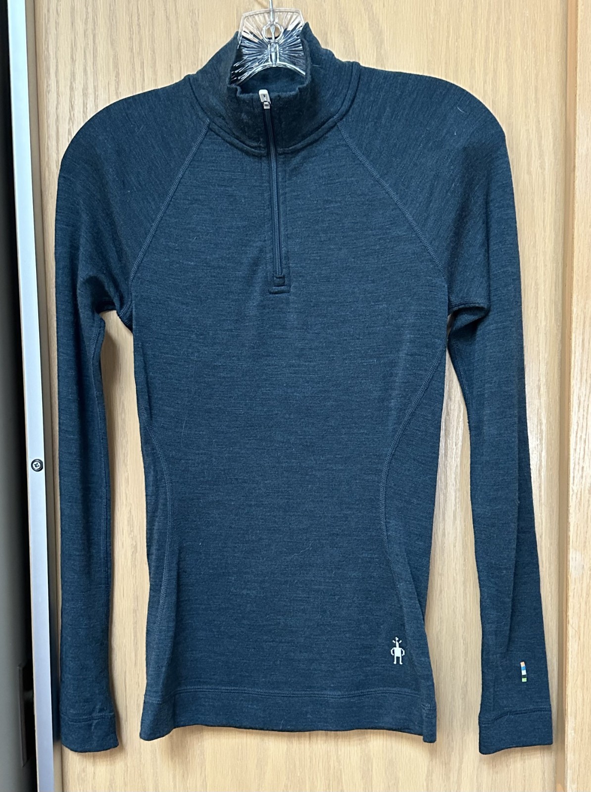 Smartwool Merino 250 Quarter Zip Base Layer Womens XS Wool Thermal Hiking Ski