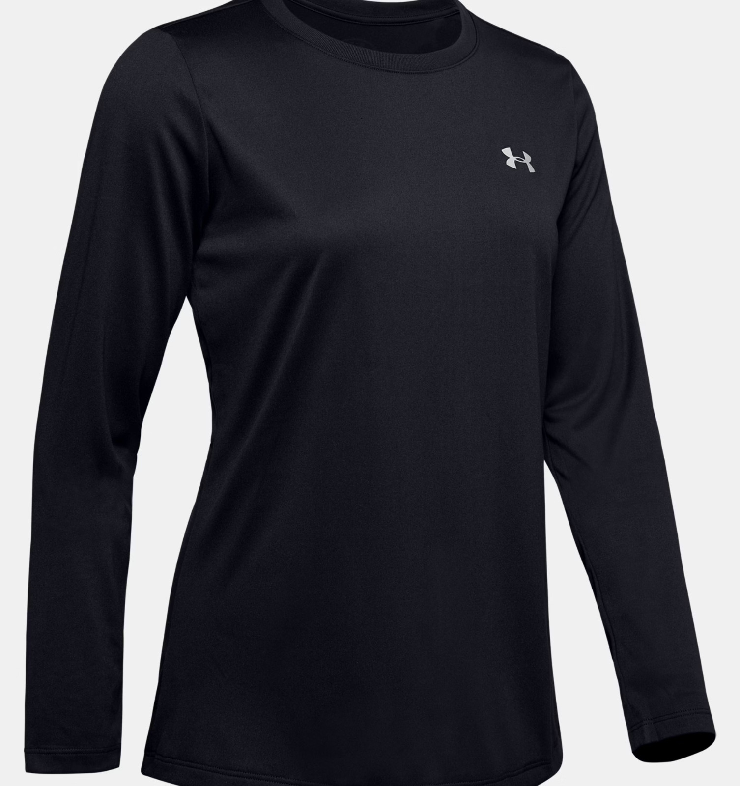 Under Armour® (Women’s XL) UA Tech™ Crew Long Sleeve in Black